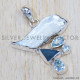Multi Gemstone 925 Sterling Silver Pendant (SJWP-663) Multi Gemstone 925 Sterling Silver Pendant (SJWP-663)