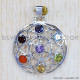 Multi Gemstone 925 Sterling Silver Pendant (SJWP-671) Multi Gemstone 925 Sterling Silver Pendant (SJWP-671)