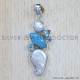 Multi Gemstone 925 Sterling Silver Pendant (SJWP-677) Multi Gemstone 925 Sterling Silver Pendant (SJWP-677)