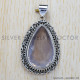 Rose Quartz 925 Sterling Silver Pendant (SJWP-68) Rose Quartz 925 Sterling Silver Pendant (SJWP-68)