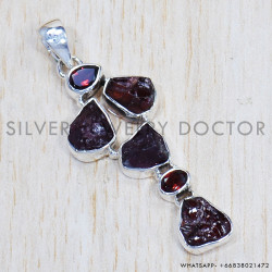 Multi Gemstone 925 Sterling Silver Pendant (SJWP-683) Multi Gemstone 925 Sterling Silver Pendant (SJWP-683)