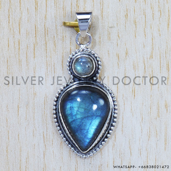Traditional Jewelry 925 Sterling Silver Labradorite Gemstone Unique Pendant SJWP-687 Traditional Jewelry 925 Sterling Silver Labradorite Gemstone Unique Pendant SJWP-687