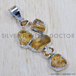 Multi Gemstone 925 Sterling Silver Pendant (SJWP-690) Multi Gemstone 925 Sterling Silver Pendant (SJWP-690)