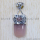 Rose Quartz 925 Sterling Silver Pendant (SJWP-695) Rose Quartz 925 Sterling Silver Pendant (SJWP-695)