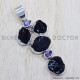Multi Gemstone 925 Sterling Silver Pendant (SJWP-703)