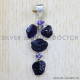 Multi Gemstone 925 Sterling Silver Pendant (SJWP-703)