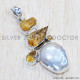 Multi Gemstone 925 Sterling Silver Pendant (SJWP-706) Multi Gemstone 925 Sterling Silver Pendant (SJWP-706)