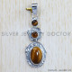 Tiger Eye 925 Sterling Silver Pendant (SJWP-708) Tiger Eye 925 Sterling Silver Pendant (SJWP-708)