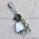 Multi Gemstone 925 Sterling Silver Pendant (SJWP-714) Multi Gemstone 925 Sterling Silver Pendant (SJWP-714)