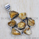 Rough Citrine 925 Sterling Silver Pendant (SJWP-717)
