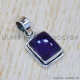 Amethyst 925 Sterling Silver Pendant (SJWP-720)