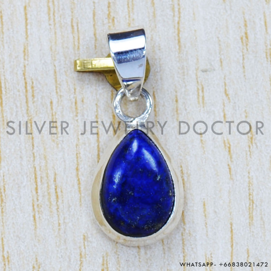 Lapis Lazuli 925 Sterling Silver Pendant (SJWP-722)