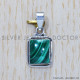 Malachite 925 Sterling Silver Pendant (SJWP-723)