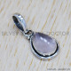 Rose Quartz 925 Sterling Silver Pendant (SJWP-730)
