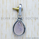 Rose Quartz 925 Sterling Silver Pendant (SJWP-730)