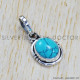 Turquoise 925 Sterling Silver Pendant (SJWP-731)