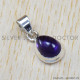 Amethyst 925 Sterling Silver Pendant (SJWP-734)
