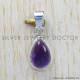 Amethyst 925 Sterling Silver Pendant (SJWP-734)