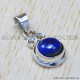 Lapis Lazuli 925 Sterling Silver Pendant (SJWP-737)