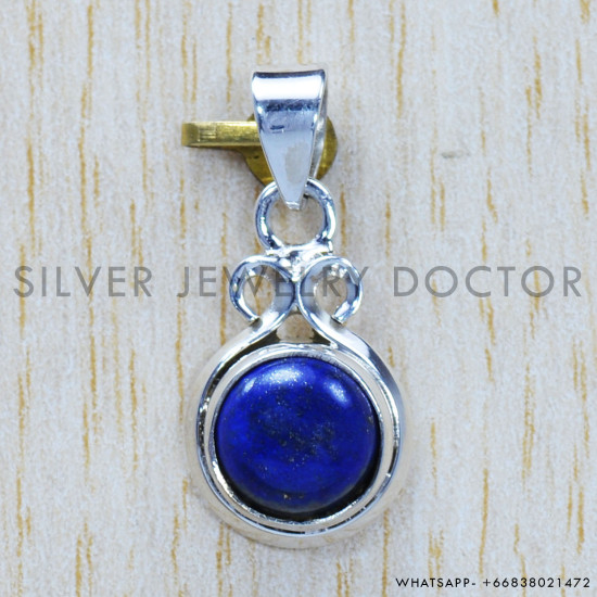 Lapis Lazuli 925 Sterling Silver Pendant (SJWP-737)