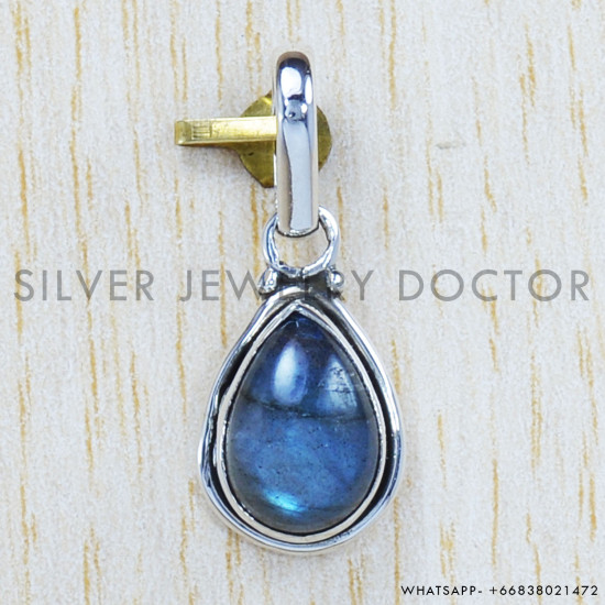 Labradorite 925 Sterling Silver Pendant (SJWP-738)