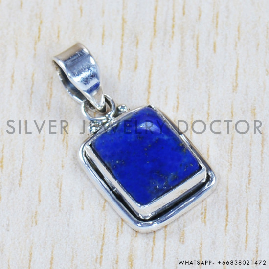 Lapis Lazuli 925 Sterling Silver Pendant (SJWP-743)