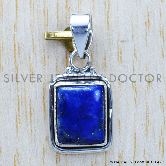 Lapis Lazuli 925 Sterling Silver Pendant (SJWP-743)