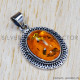 Amber 925 Sterling Silver Pendant (SJWP-751)