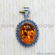 Amber 925 Sterling Silver Pendant (SJWP-751)