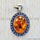Amber 925 Sterling Silver Pendant (SJWP-752)