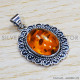 Amber 925 Sterling Silver Pendant (SJWP-753)