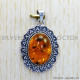 Amber 925 Sterling Silver Pendant (SJWP-753)