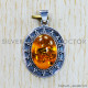 Amber 925 Sterling Silver Pendant (SJWP-754)