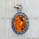 Amber 925 Sterling Silver Pendant (SJWP-755)