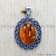 Amber 925 Sterling Silver Pendant (SJWP-756)