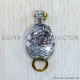 Silver And Brass 925 Sterling Silver Pendant (SJWP-763)