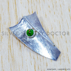 Green Copper Turquoise 925 Sterling Silver Pendant (SJWP-769) Green Copper Turquoise 925 Sterling Silver Pendant (SJWP-769)