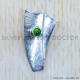 Green Copper Turquoise 925 Sterling Silver Pendant (SJWP-769)