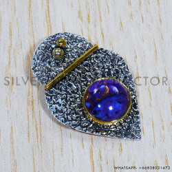 Purple Copper Turquoise 925 Sterling Silver Pendant (SJWP-770) Purple Copper Turquoise 925 Sterling Silver Pendant (SJWP-770)