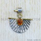 Amber 925 Sterling Silver Pendant (SJWP-772)
