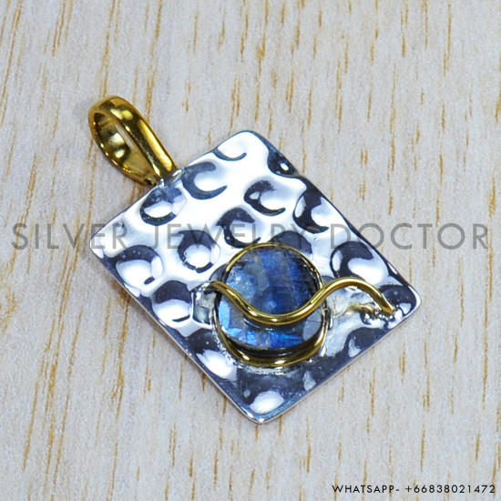 Labradorite 925 Sterling Silver Pendant (SJWP-775)