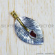 Garnet 925 Sterling Silver Pendant (SJWP-778)