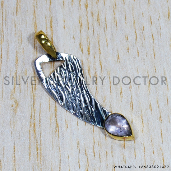 Crystal 925 Sterling Silver Pendant (SJWP-787)