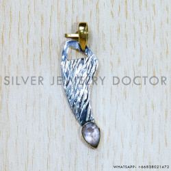 Crystal 925 Sterling Silver Pendant (SJWP-787)