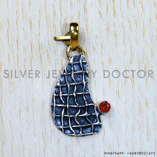 Carnelian 925 Sterling Silver Pendant (SJWP-789)