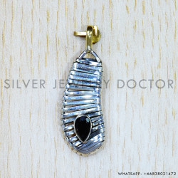 Smoky Quartz 925 Sterling Silver Pendant (SJWP-792)
