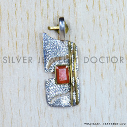 Carnelian 925 Sterling Silver Pendant (SJWP-794)