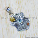 Blue Topaz 925 Sterling Silver Pendant (SJWP-798)