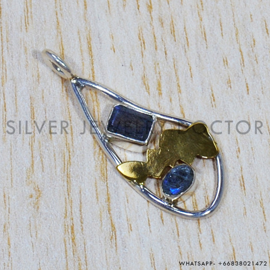 Labradorite 925 Sterling Silver Pendant (SJWP-802)