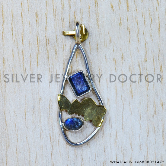 Labradorite 925 Sterling Silver Pendant (SJWP-802)